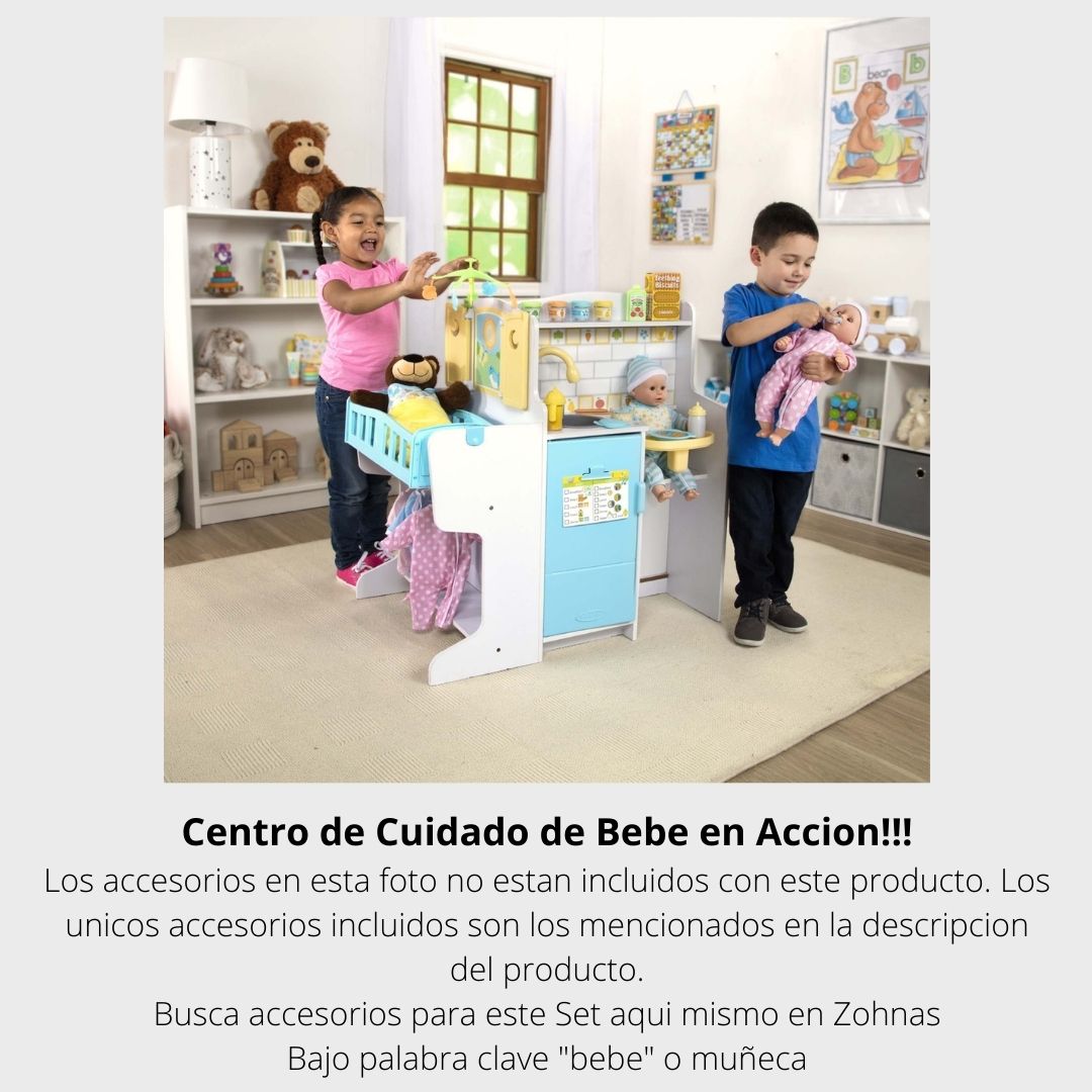 Juego Centro de cuidado de Bebe de juguete - Melissa & Doug (Edad 3-12)