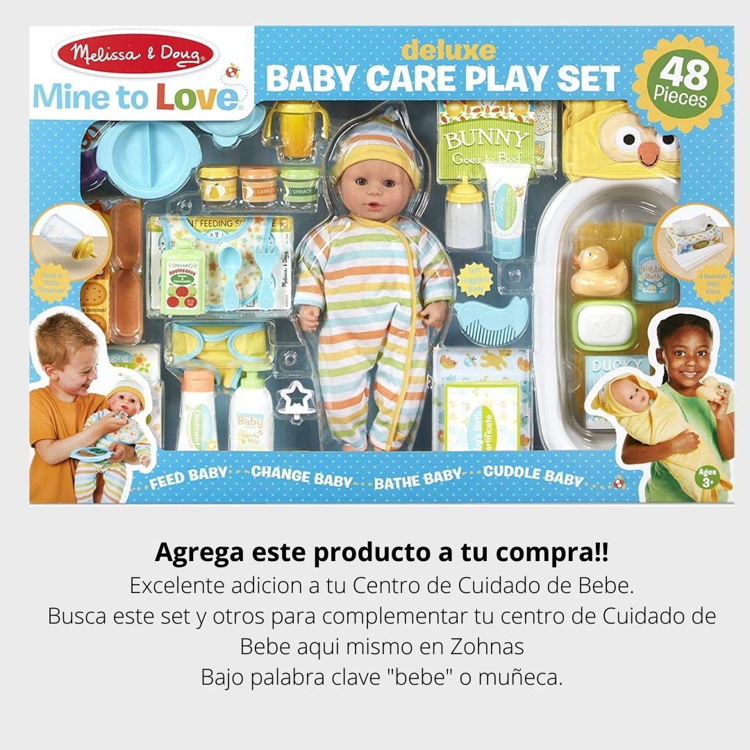 Juego Centro de cuidado de Bebe de juguete - Melissa & Doug (Edad 3-12)