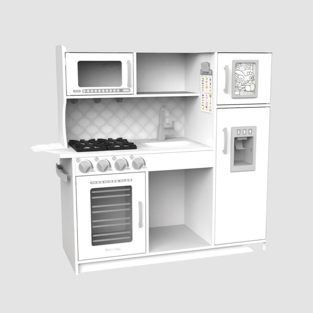 Juego Cocina de Chef Melissa and Doug - combo con accesorios Blanca (Edad 3-12)