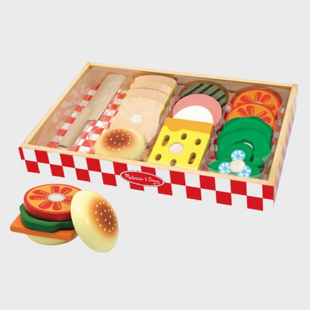 Set para hacer emparedados de madera - Melissa and Doug (Edad 3-12)