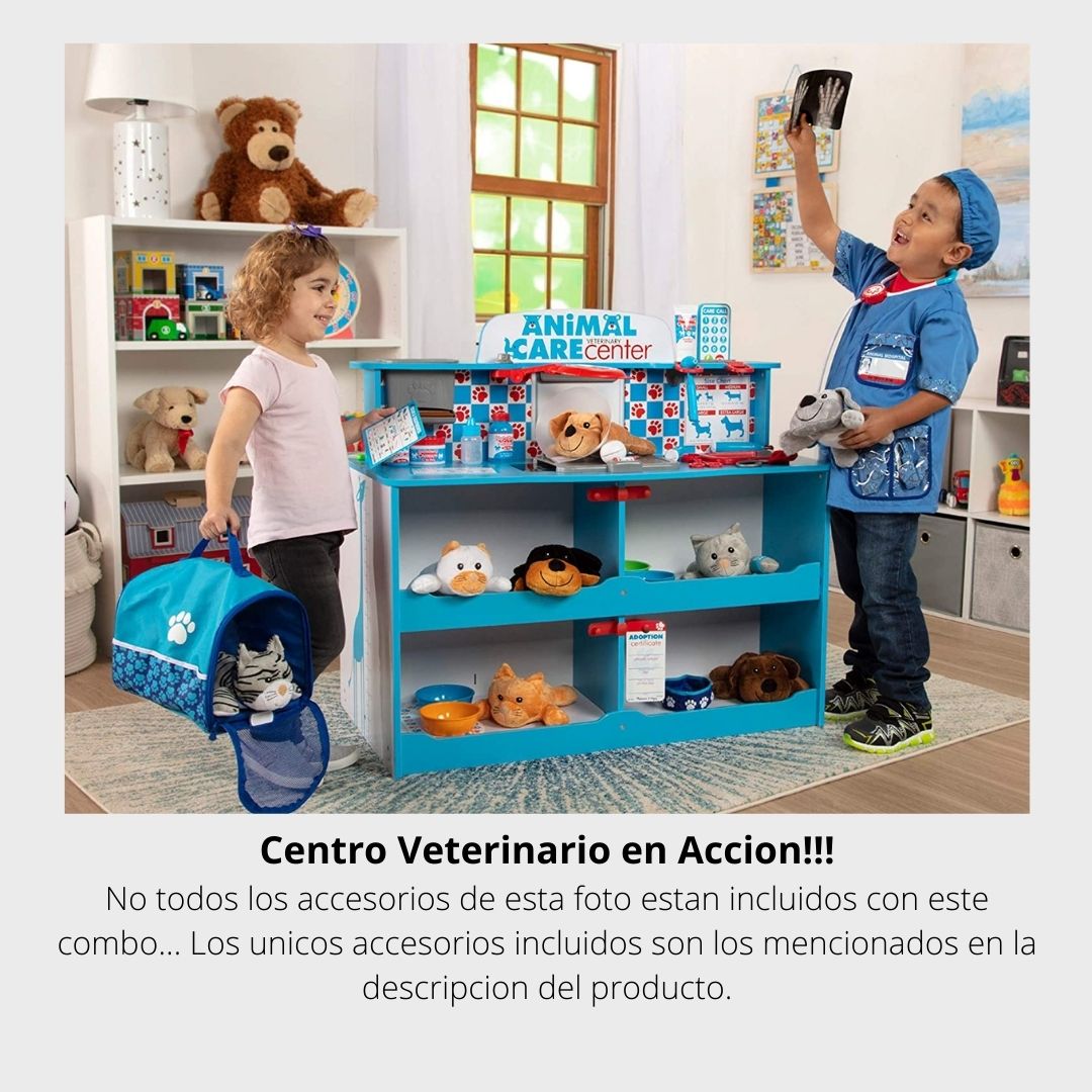 Juego Centro Veterinario multifuncional de cuidado de animales Melissa & Doug (Edad 3-12)