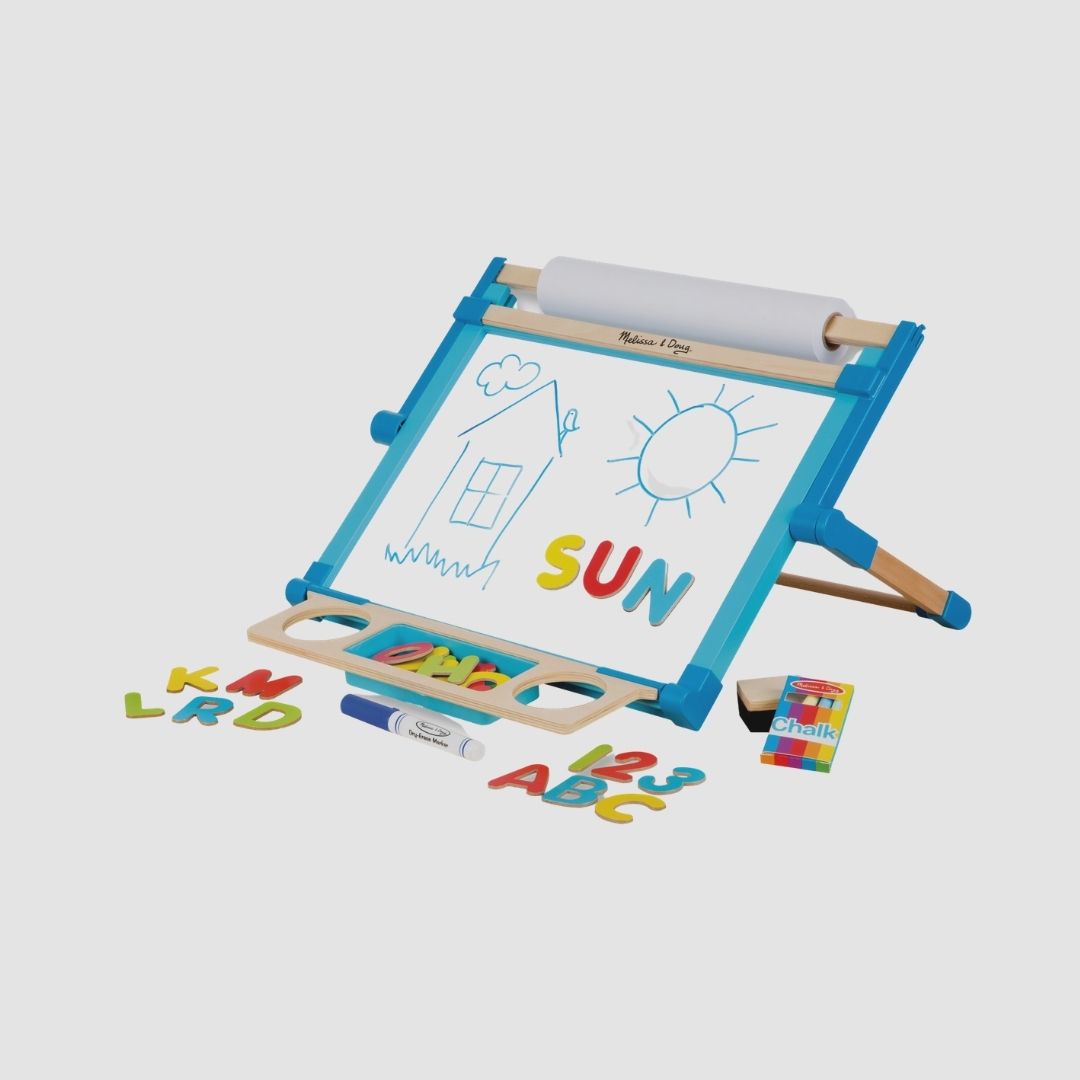 Mini caballete de mesa con doble cara - Melissa & Doug (Edad 3-12)