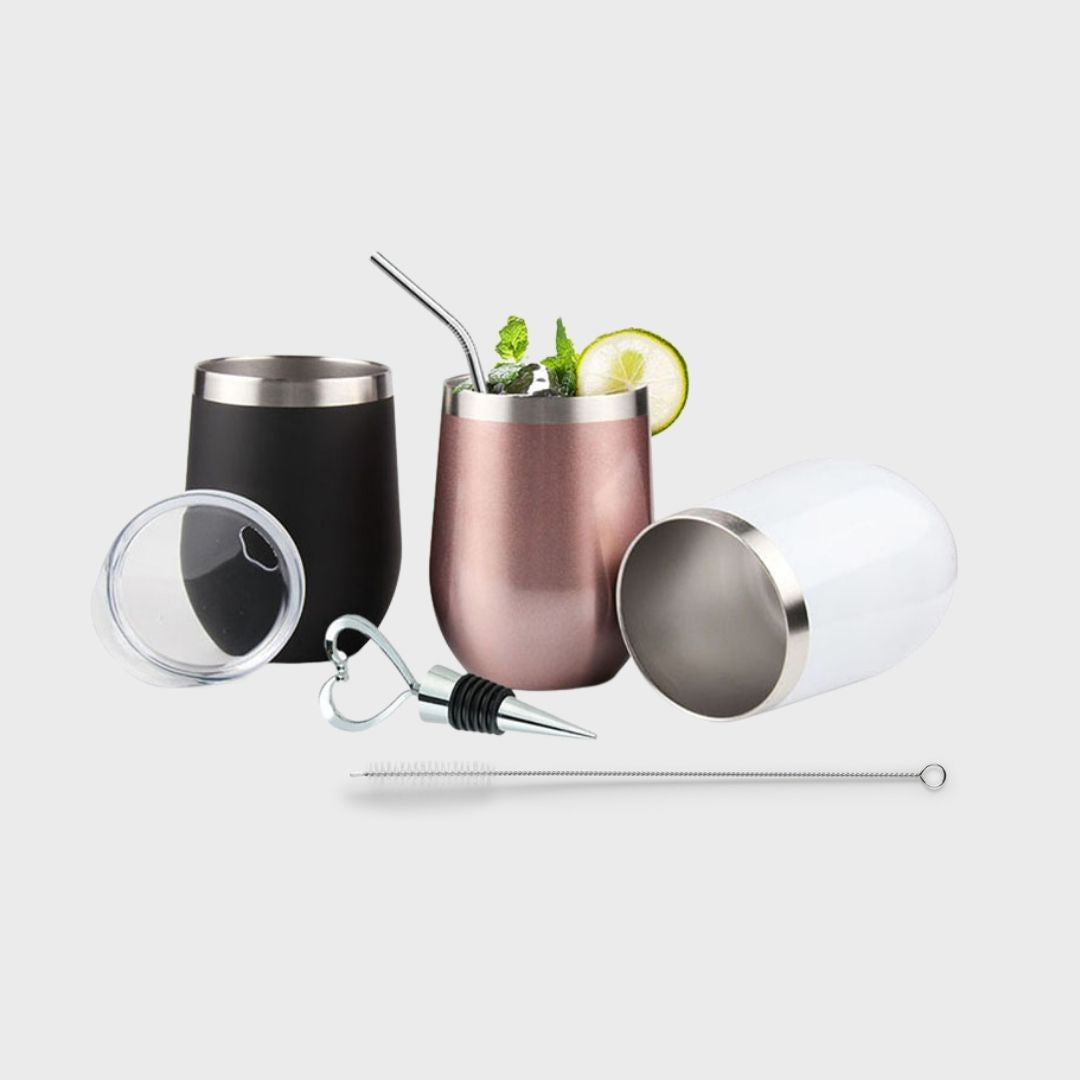Vaso de Acero Inoxidable Diseño - Vino
