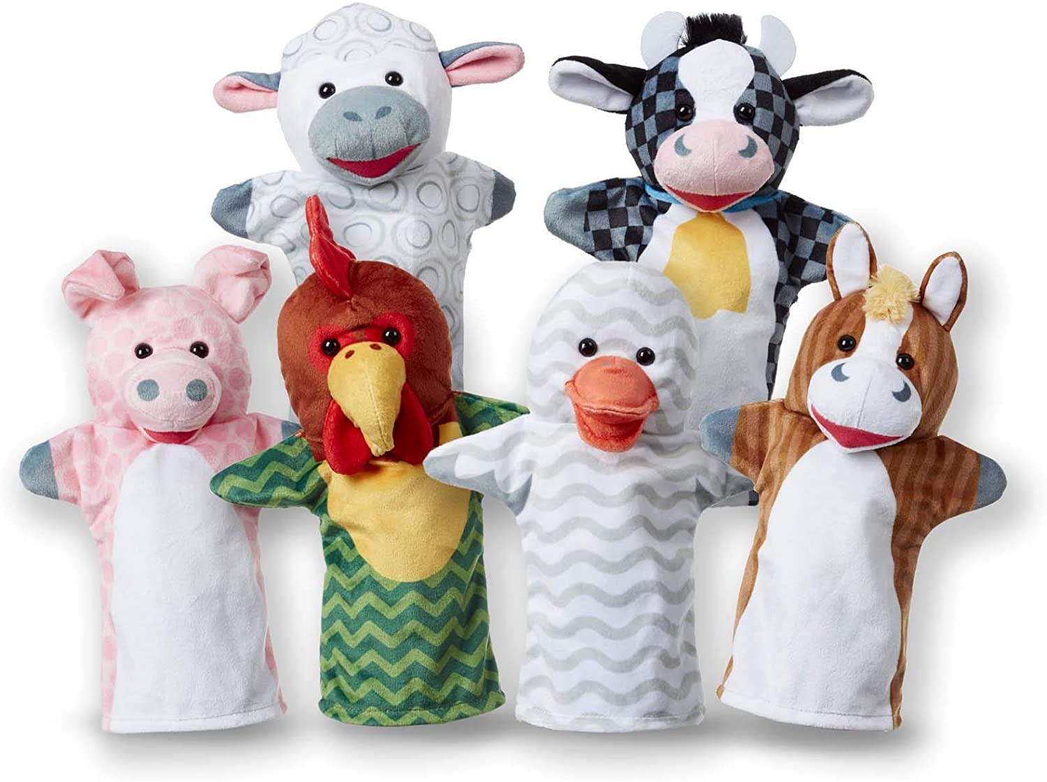 Marionetas de mano de animalitos de granja - Melissa & Doug (Edad 2+)