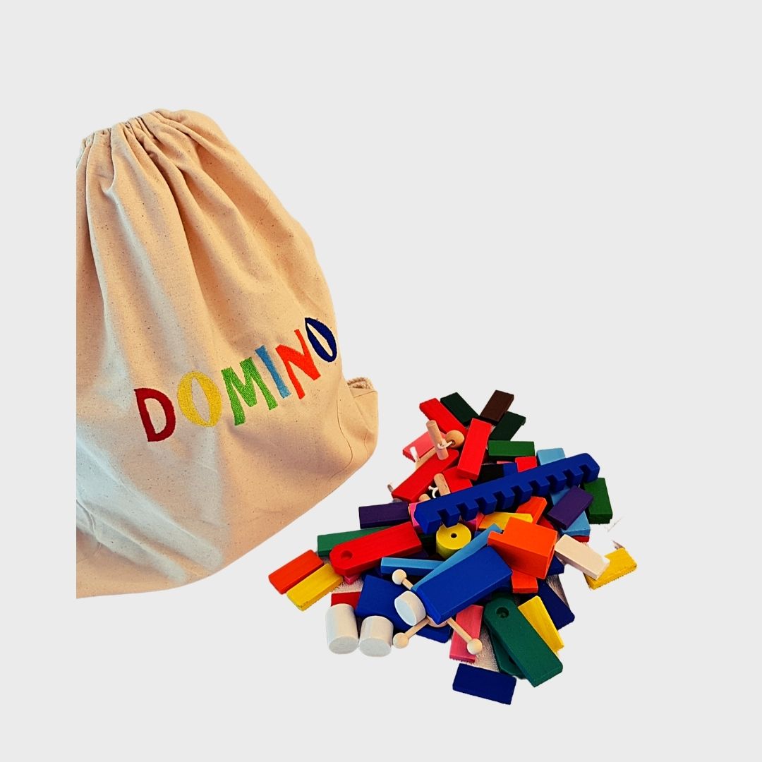 Set de Domino con Mochila bordada para transportar - 500 piezas +
