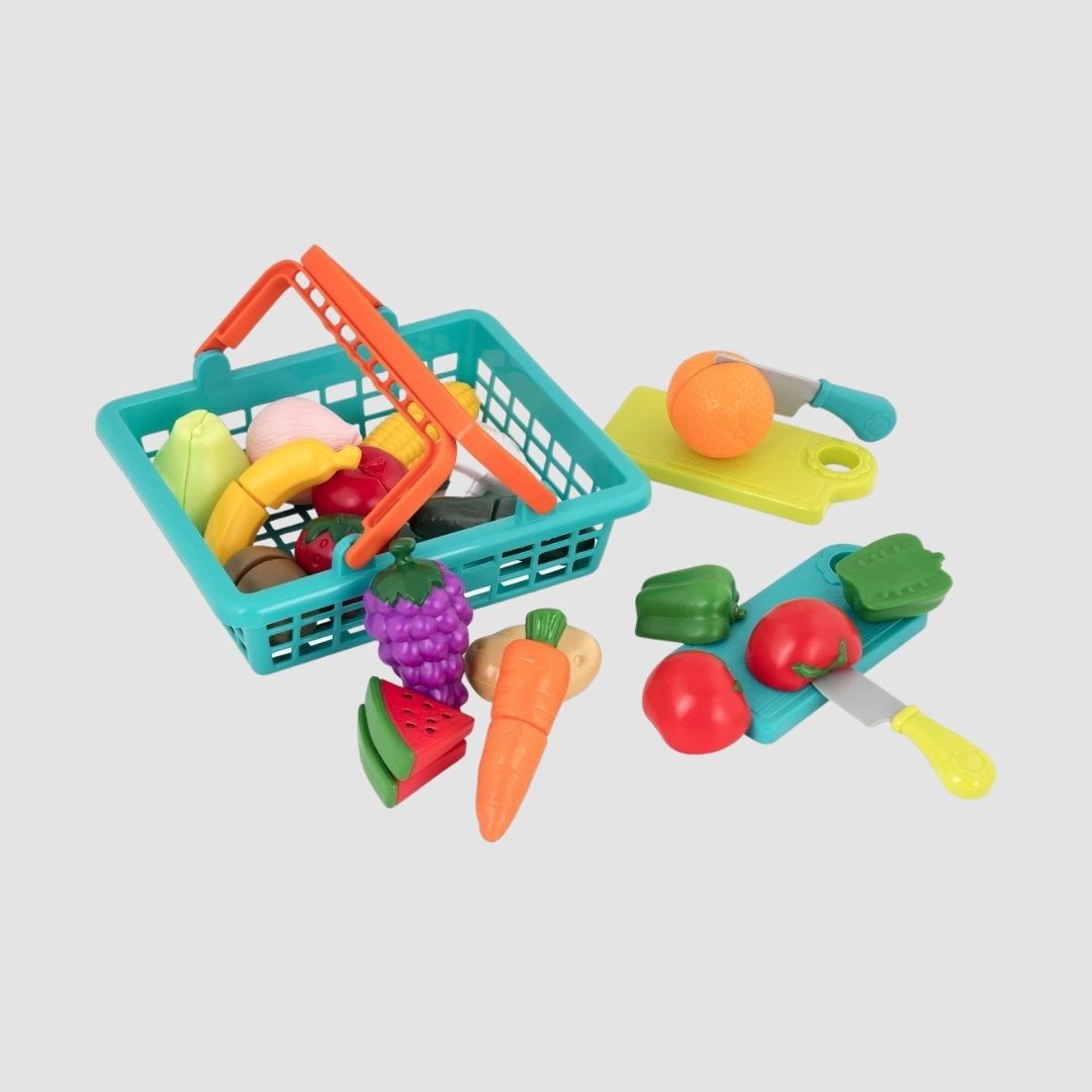 Juego de frutas y verduras de juguete para cortar (Edad 3+)