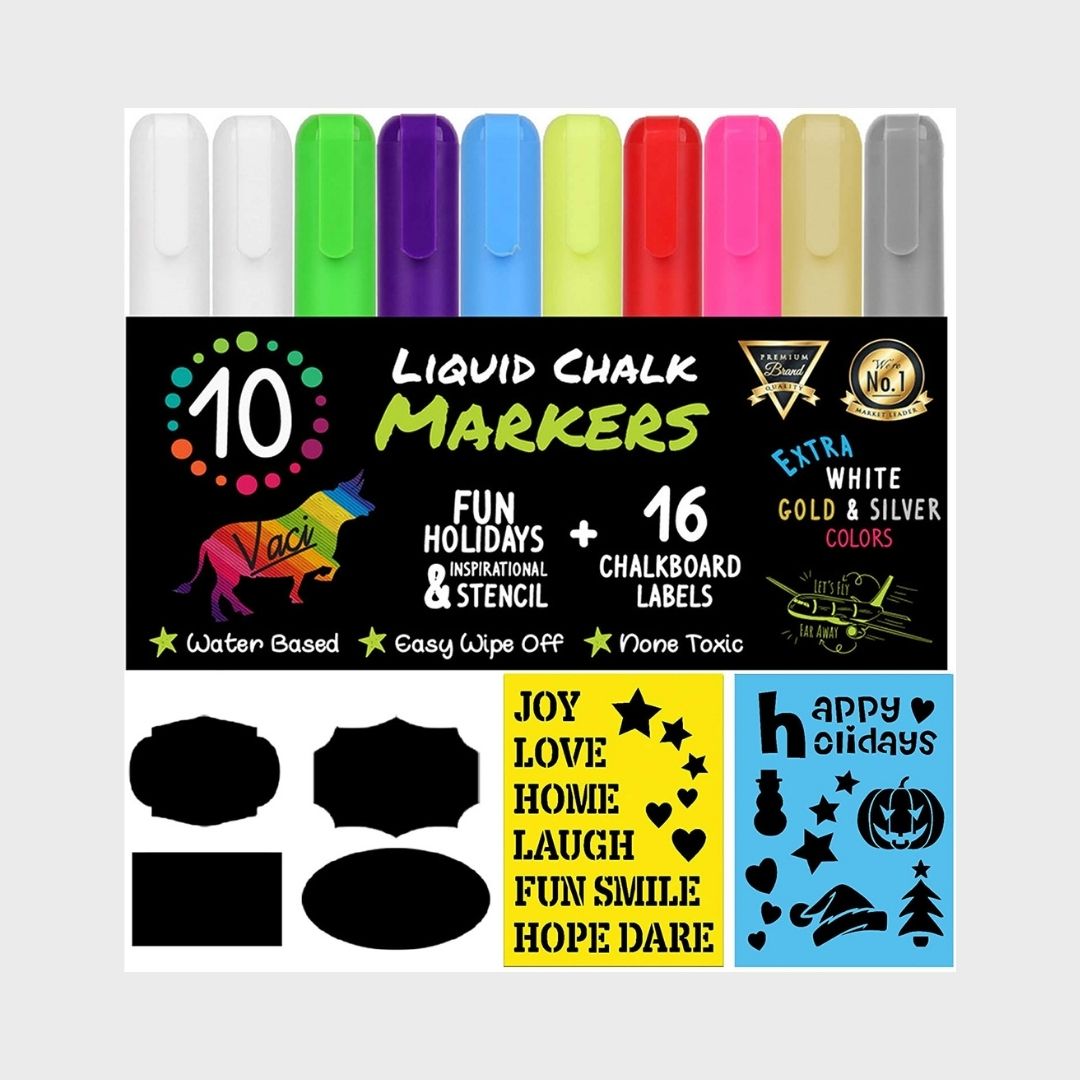 Set de Marcadores de Colores de Yeso liquido - Vaci