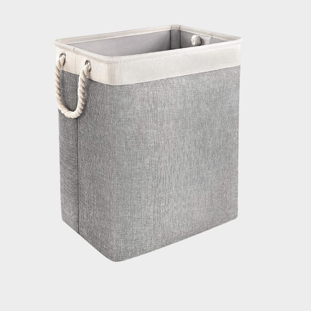 Cesta rectangular de ropa sucia/o/almacen de juguetes - Gris