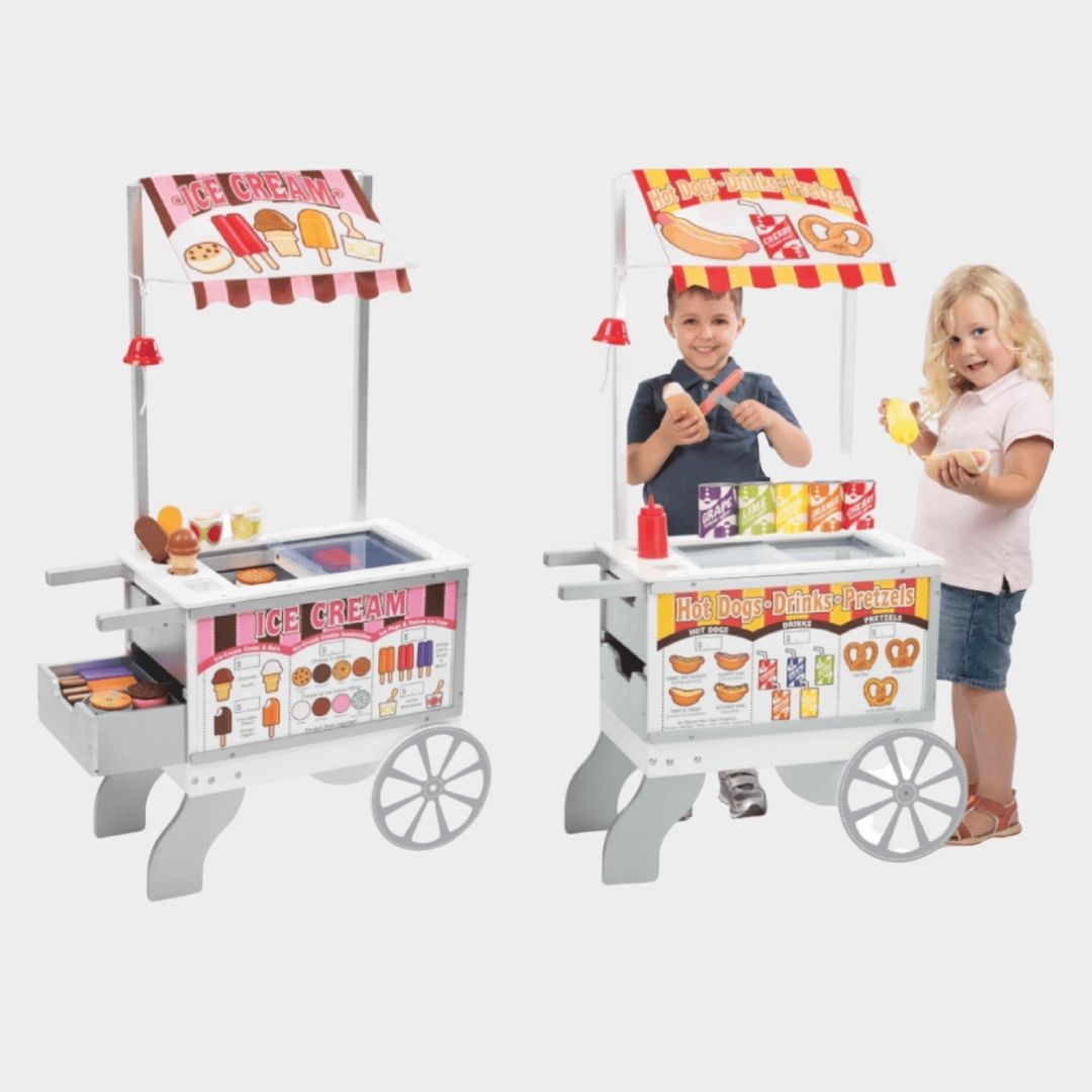 Juego Carrito de venta de comida o de helados - Melissa & Doug (Edad 3-12)