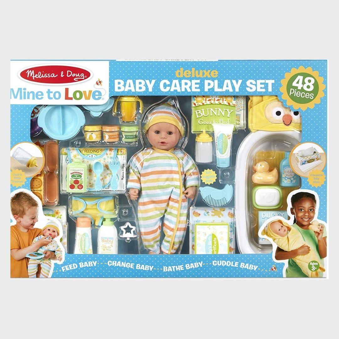 Set de cuidado de muñeca de bebe - Melissa & Doug (Edad 3-12)